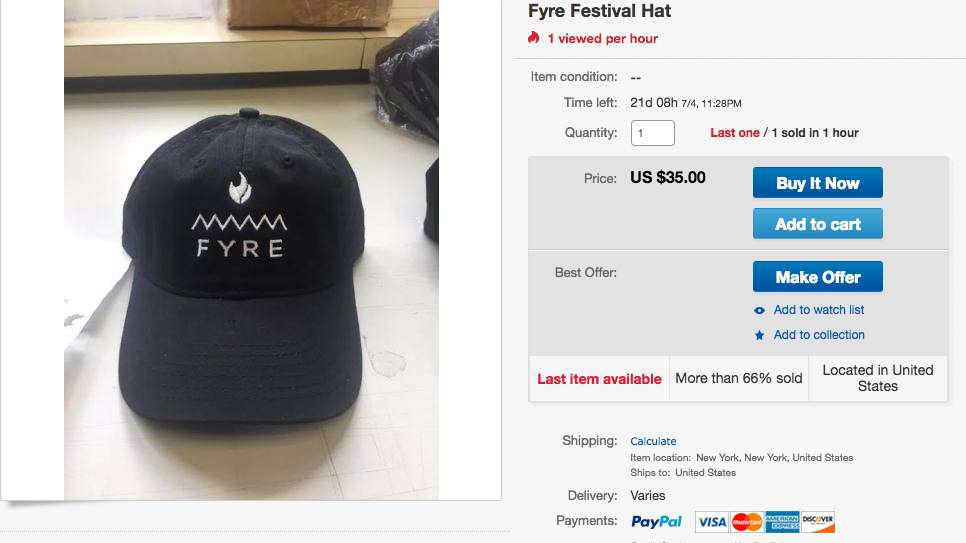 Some actual shade from the Fyre Fest, right?